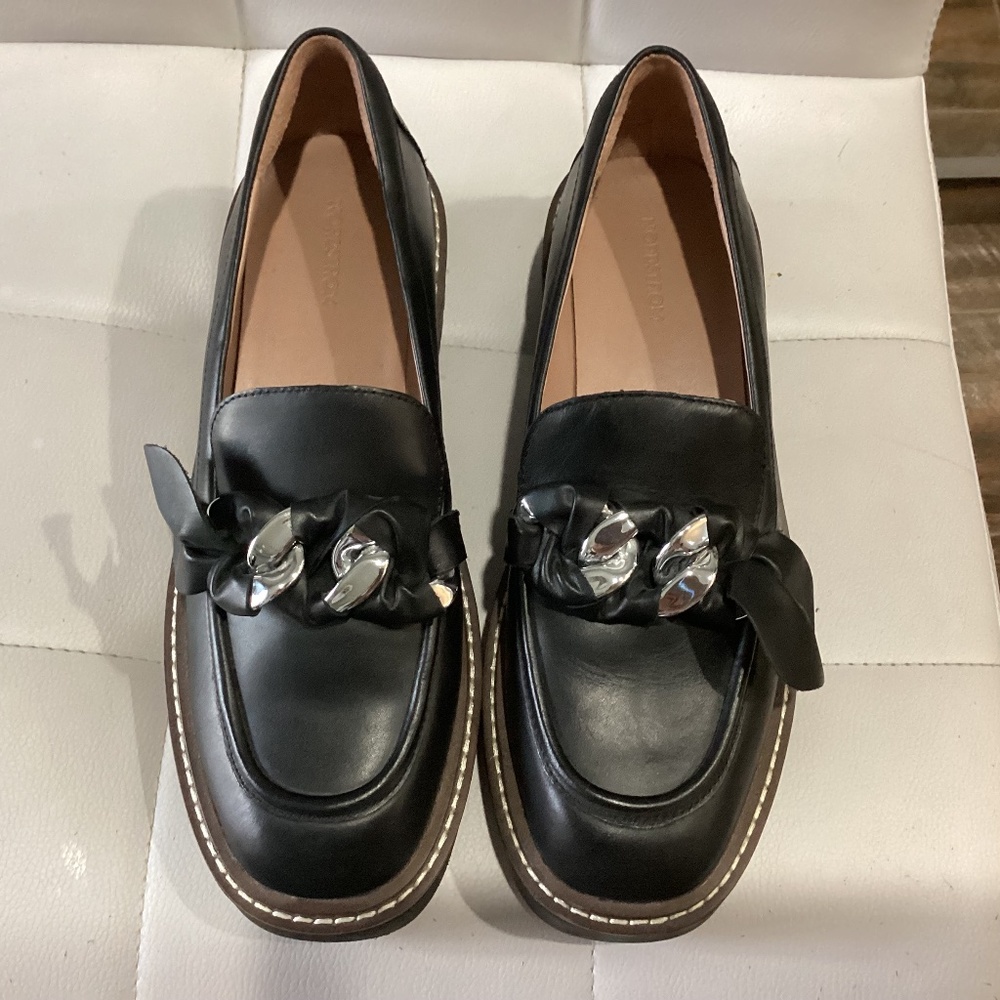Nordstrom Black Trinity Lug sole Loafers